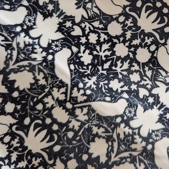 misako weekender bag black beige birds - Picture 3 of 6